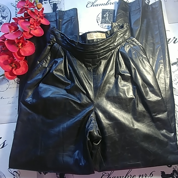 Vintage leather trousers year 80 - Picture 2 of 6